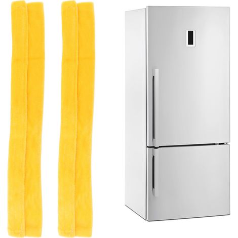 [Gant de Protection pour Poignée de Frigo] Élégant et Fonctionnel - Ensemble de 2 Couvre-Poignées en Velours Doré Antidérapant et Imperméable - Pour Porte de Réfrigérateur et Cuisine - Dimensions Adap (1/5)