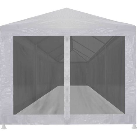 Tonnelle de jardin，Tente de réception avec 10 parois en maille 12 x 3 m CFW63736 (1/5)