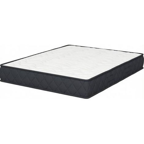Matelas 160x200 cm à mémoire de forme et mousse alvéolée, soutien renforcé, housse tricotée respirante, pour 2 personnes, compatible sommier et canapé-lit - CHICFURN (1/5)