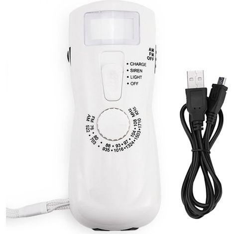 Filiyano – lampe torche et boussole – Source d'alimentation de secours portable avec générateur à manivelle, radio AM/FM, lampe torche et boussole (1/5)