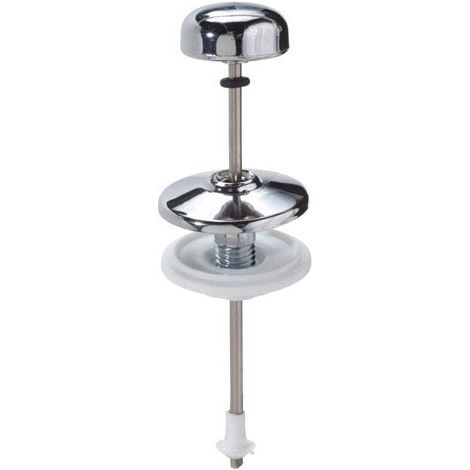 Niedriger Spülkastengriff vertikal gerade Chrom 130 mm.