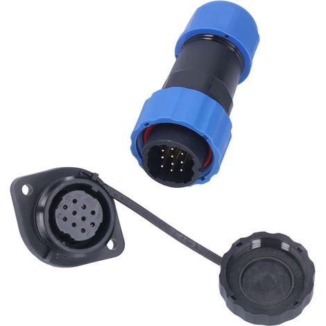 Douille étanche IP68 avec connecteur aviation mâle/femelle, 250V AC 5A, modèle SP2010 à broches (1/5)