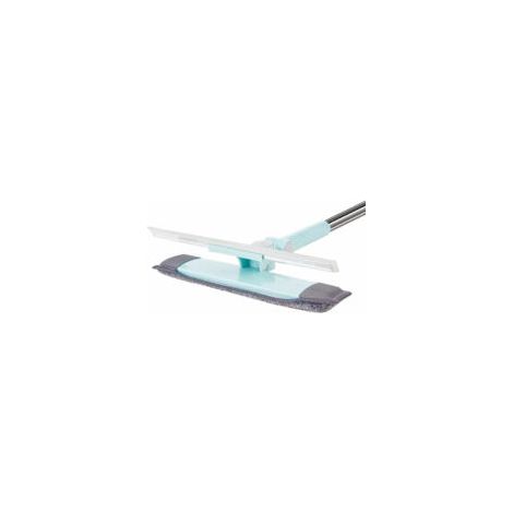 Nettoyeur de Raclette Vitre 2 en 1 Lave Vitre Telescopique Nettoyeur Vitre Rotative Extensible Rotative Manche Acier Inoxydable pour Nettoyer Les Fenêtres Hautes Les Murs Sol et Plafonds (1/5)