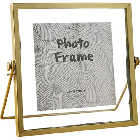 Handgefertigter Glasrahmen für gepresste Blumen, schwebender Glasbilderrahmen, Tisch-Fotorahmen aus Messing für DIY-Trockenblumen, Zimmerpflanzen-Exemplare, rechteckig, horizontal, schwarz (NUR RAHMEN (1/5)