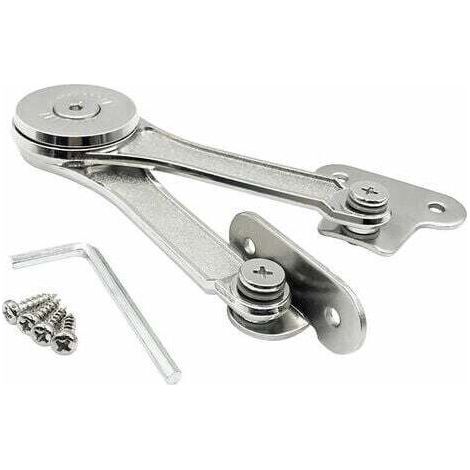 Standard Strong Fittings for Flaps and Flaps Lids Stay Lift Systems Force Reservoir for Lift Door System Hinge for Cabinet Furniture Pack of 2 (1/5)