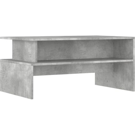 Maison Exclusive - Couchtisch Betongrau 90x55x42,5 cm Holzwerksto