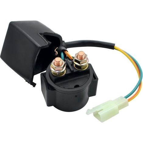 Relais 12 V Relais de démarrage de moto Quad pour GY6 50 cc 70 cc 90 cc 110 cc 125 cc 150 cc 200 cc 250 cc ATV Dirt Bike Scooter Go Kart 4 temps quatre temps (1/4)