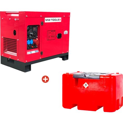 Groupe électrogène diesel 10kW + station de ravitaillement 440L MW Tools DG100EPACK2 (1/5)