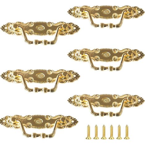 Pomelli e maniglie per mobili, 6 pezzi di maniglie per cassetti antiche, maniglie per mobili antiche, per cassetti, armadi, credenze, decorazioni fai da te (1/5)
