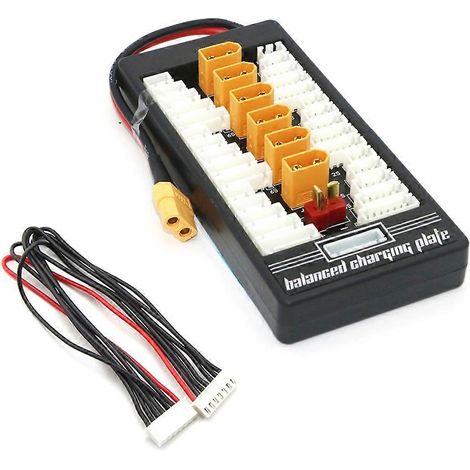 Carte de charge parallèle équilibrée multi-batteries LiPo 2S-6S avec connecteur XT60 pour chargeur de batterie RC B6AC A6 720I Cha (1/5)