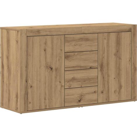 Maison Exclusive - Credenza Rovere artigianale 120 x 36 x 69 cm Legno multistrato