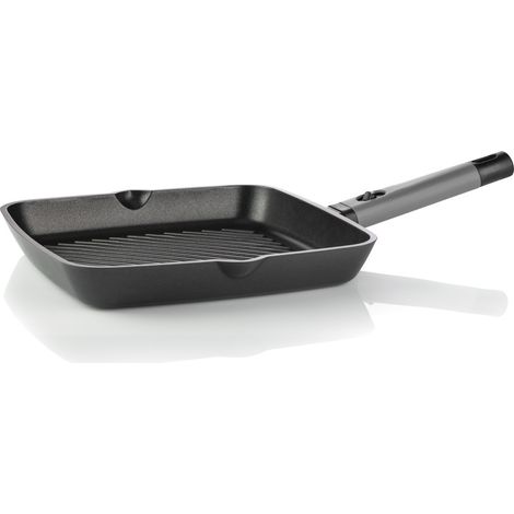 Parrilla cuadrada cm. 28x28 con asa extraíble cook&space (1/3)