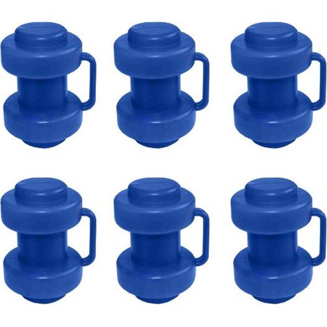 Lot x 6 - Embout pour Montant Filet Trampoline avec Sangle (1/2)