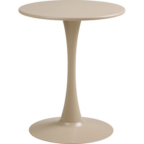 Tavolo bistro Meira in acciaio taupe ø60 cm (1/5)