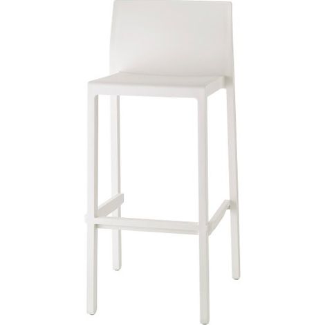 Tabouret de bar en plastique coloré indoor / outdoor 75 cm - Kate