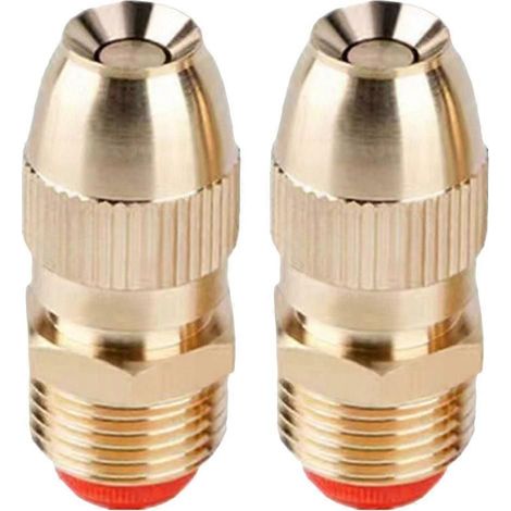 Spray Nozzle Copper Atomizing Mist Nozzle for Irrigation 2Pcs Garden Watering (1/5)