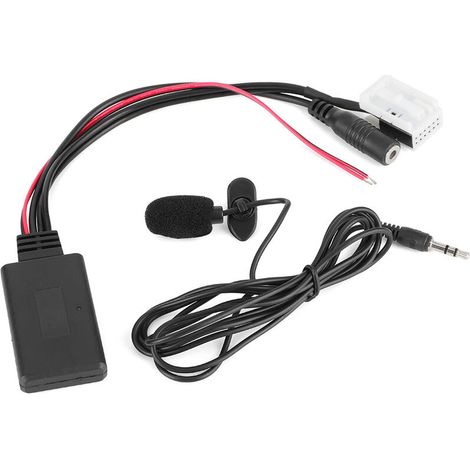 12-Pin Bluetooth Audio Cable, Car Stereo AUX Cord Adapter Connector with Microphone, suitable for C2 C3 C4 C5 C6 C8 Berlingo (1/5)