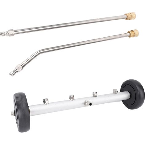 Nettoyeur de châssis avec rallonge, nettoyeur haute pression de 45 cm (17,7 pouces) pour voitures, camions, SUV et remorques (noir) (1/5)