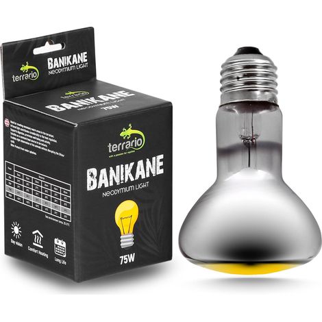 Lámpara de neodimio Terrario Banikane - Bombilla calefactora de neodimio de 75 W (1/5)