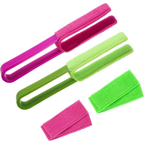 Brosse de Nettoyage pour Stores et Aérations Pince Amovible 4 Pièces (1/4)