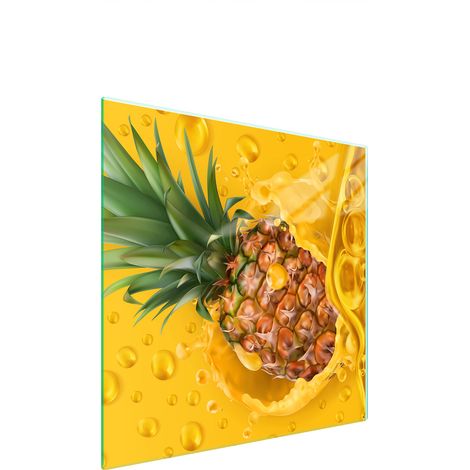 GLASSCHUTZPLATTE FÜR HERD 50x52 ANANAS (1/5)