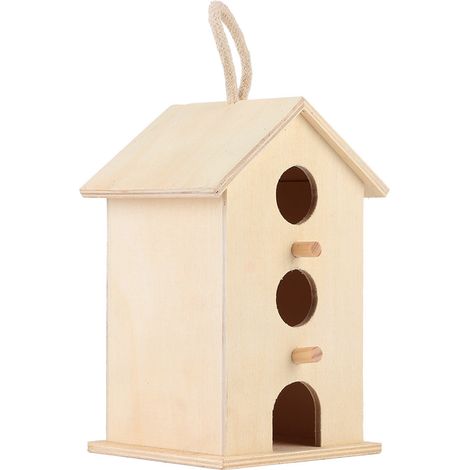 Hängende Vogelnester aus Holz, Bruthäuser, Ruheboxen, Zubehör für den Außenbereich und den Garten für Papageien (1/5)