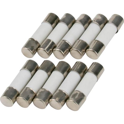 Lot de 10 Fusible Céramique 5x20mm, Lent 0,63A, 250V, Pour Électronique