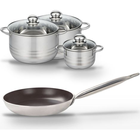 Lot Poêle 24cm & Faitouts 14/20/24cm Elo Bistro Line (1/5)