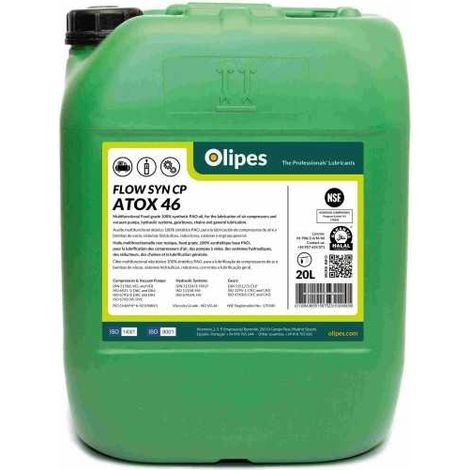 Aceite sintético 20lt atoxico pao olipes ca-7197720-hal CEVIK