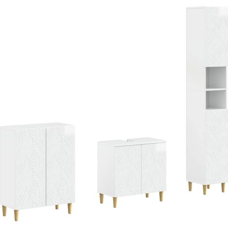 Maison Exclusive - Ensemble de meuble de salle de bain 3 pièces DELFT (1/5)