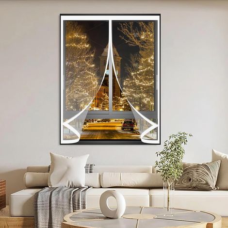 Rideau de Fenetre Magnétique 92 x 70 cm Anti Froid et Chaleur (1/5)