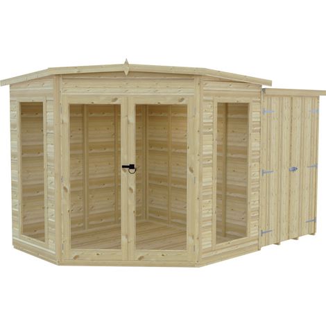Barclay 7 x 11 Feet with Side Shed - L119 x W205 x H190.3 cm