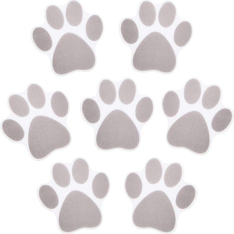 10 Pieces Non Slip Bathtub Stickers Non Slip Bath Stickers Paw Print Bathtub Traction Stickers for Bathtubs, Swimming Pools, Stairs (1/5)