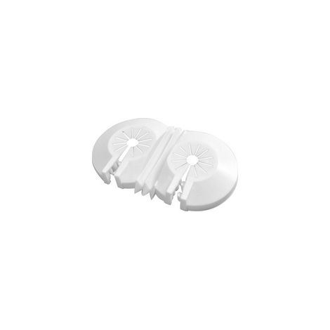 ROSETTA MATERIALE PLASTICO UNIVERSALE DOPPIA- Diam. 10-22 mm- DK- pezzi 1