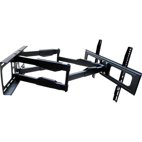 Support mural TV, s'adapte aux écrans de 30" à 70", charge maximale 60 kg, compatible VESA 100x100mm-600x400mm, inclinaison -15° à 15°, rotation -80° à 80° (1/5)