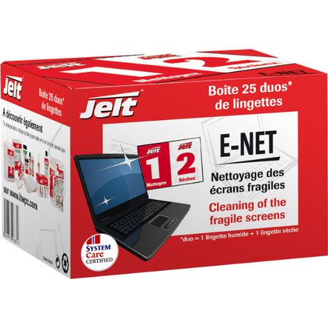 Boîte 25 lingettes Jelt E-Net