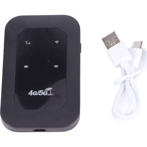 Hotspot WiFi mobile 4G LTE, prend en charge la connexion de 10 appareils, mini routeur WiFi portable avec emplacement pour carte SIM, compatible avec Windows et Linux (1/5)
