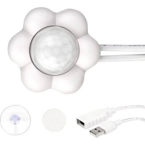 Détecteur de mouvement pour fontaine à eau pour chats et chiens, capteur de mouvement infrarouge automatique intelligent, universel pour distributeur d'eau pour animaux de compagnie avec port USB (1/5)