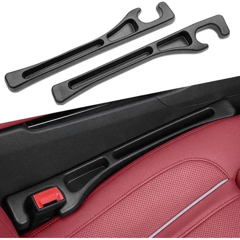 Vide Poche Voiture 2 Paires, Car Seat Gap Filler Flexible, Coussin de Remplissage Voiture en Tissu, Remplisseurs Universels pour Voiture 40,7 7 cm pour Voiture Particulière SUV Camion
