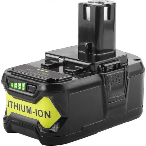 Compatible avec les batteries au lithium 18V P102, P103, P104, P105, P107, P109 et P122, ainsi qu'avec la batterie 18V 6.0Ah P108 également compatible avec la perceuse sans fil ONE+. (1/4)