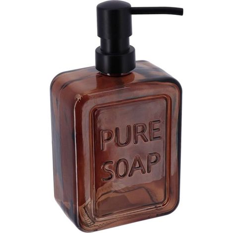 Distributeur a savon verre pure soap - 570 ml - ambre -