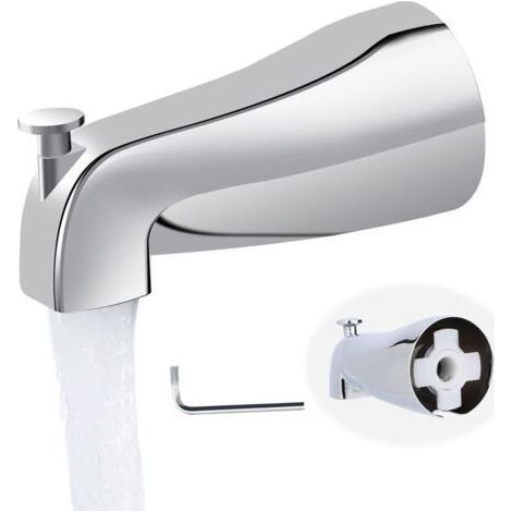 Universeller Aufsteck-Badewannenarmatur mit Umsteller für das Badezimmer - 5"-Badewannenarmatur mit Umsteller, einfach zu installieren, passend für 5/8"-Kupferrohre (1/5)