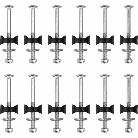 MINKUROW 12-teiliges Trampolin-Schrauben-Set, Kinder-Trampolin-Schrauben-Set, Trampolin-Zubehör aus verzinktem Stahl, geeignet für Trampolin