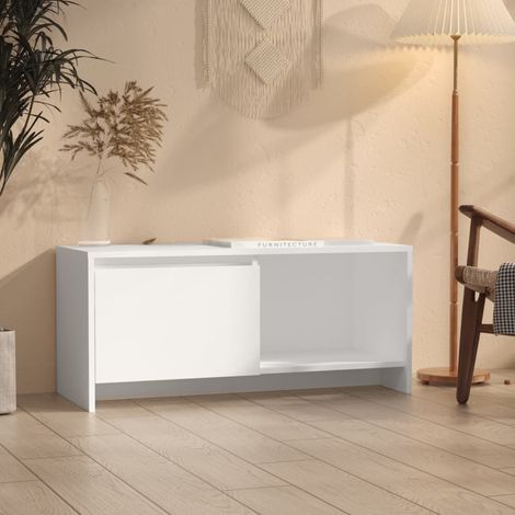 TV-Schrank Weiß 90x35x40 cm Holzwerkstoff