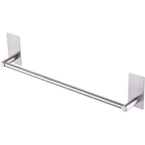 Adhesive Wall-Mounted Towel Rack, 40cm Stainless Steel Bathroom Towel Holder, Self-Adhesive Towel Holder, Dish Towel Holder