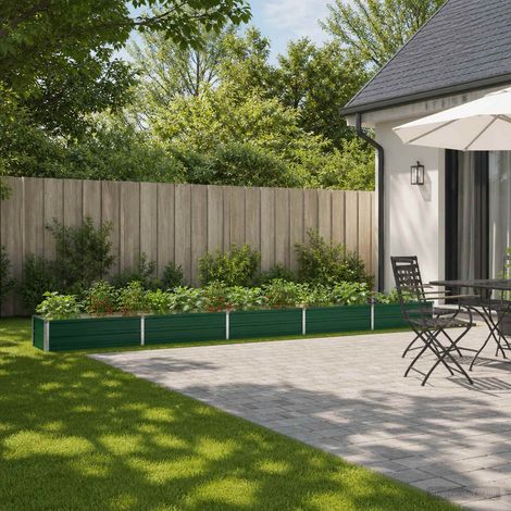 vidaXL Cama de Jardín Elevada Verde 400 x 40 x 24 cm (1/5)