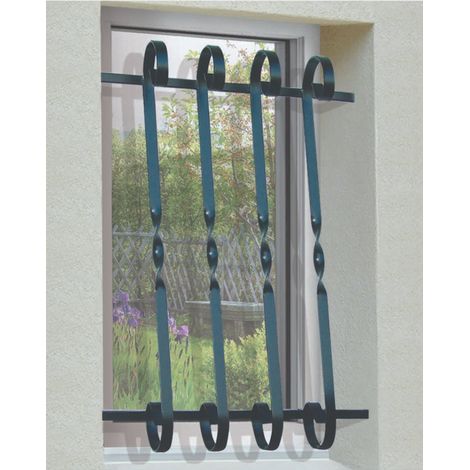 Grille de Defense Volute pour Fenetre H= 45 cm x L= 80 cm (côte tableau)