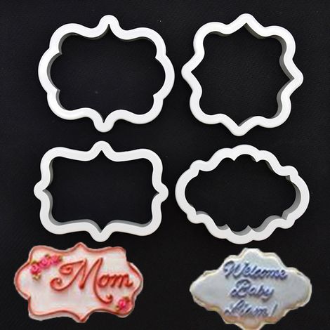 DIY Silikon-Kuchenform Nr. 01 für Rahmen, Gebäckdekoration, Fondant, Cupcakes, Desserts, flexible Antihaftform (1/5)
