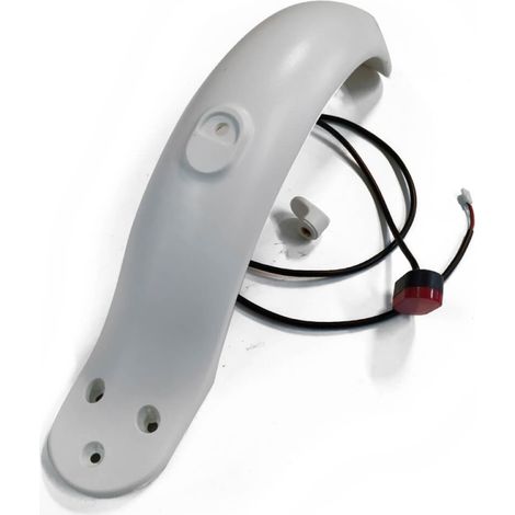 Guardabarros con luz y soporte tipo Xiaomi Mijia M365 (Blanco) (1/2)