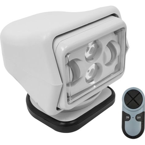 60W 600m 8000lm LED-Suchscheinwerfer – LED-Arbeitsleuchte mit Fernbedienung, 5A, IP67, 360°-Drehung, 6500K für Geländefahrzeuge, ATVs, LKWs, Boote (Weiß) (1/5)